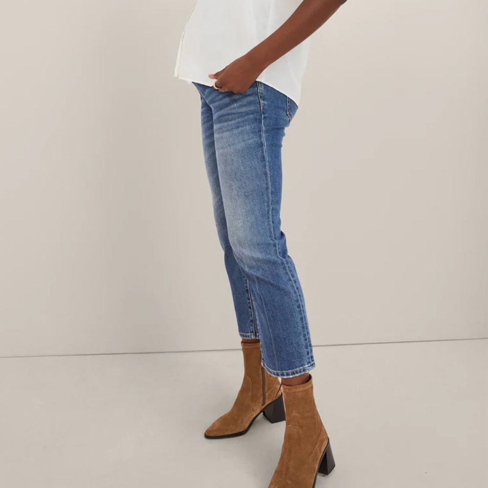 Hatch The Straight Over Belly Maternity Jeans